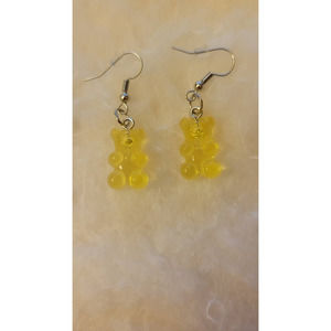 Yellow Gummy Bear Earrings